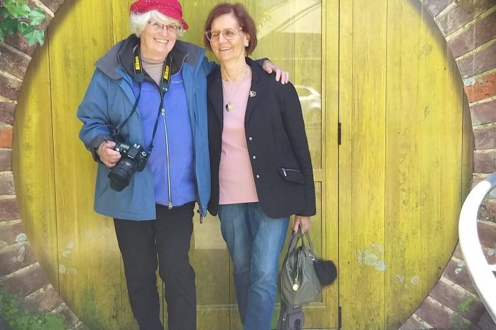 a person standing posing for the camera