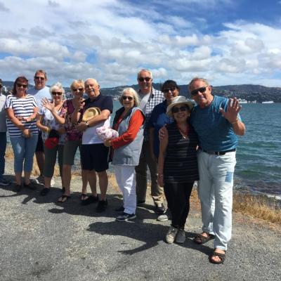 a group of people posing for the camera